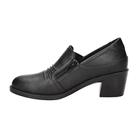 Easy Street Womens Joplin Block Heel Booties