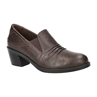 Easy Street Womens Joplin Block Heel Booties