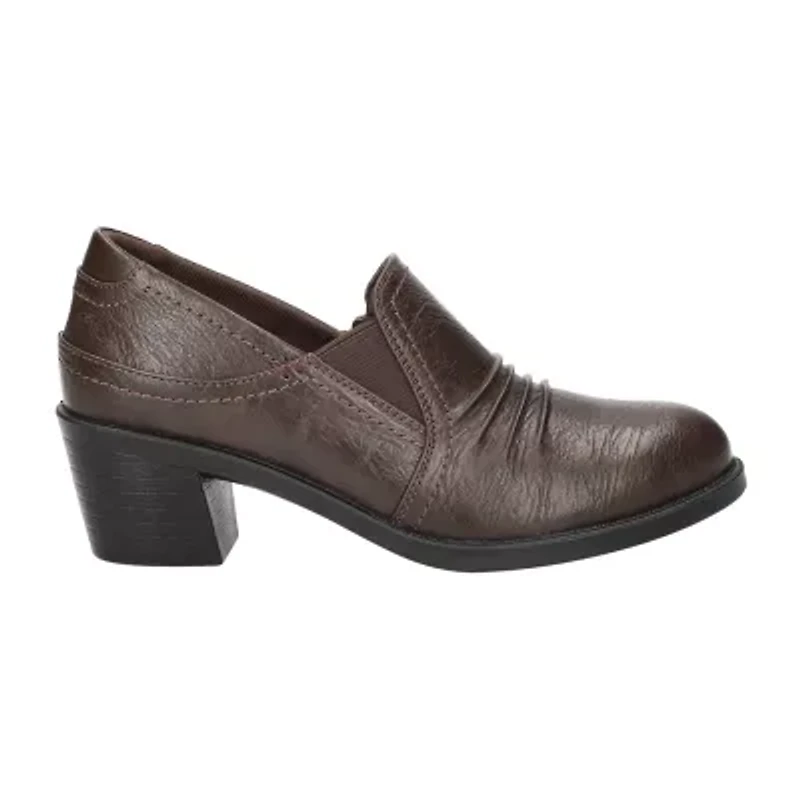 Easy Street Womens Joplin Block Heel Booties