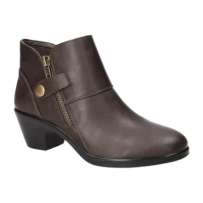 Easy Street Womens Fritzi Block Heel Booties