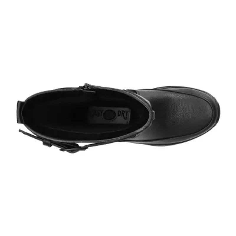 Easy Street Womens Blizzard Flat Heel Booties