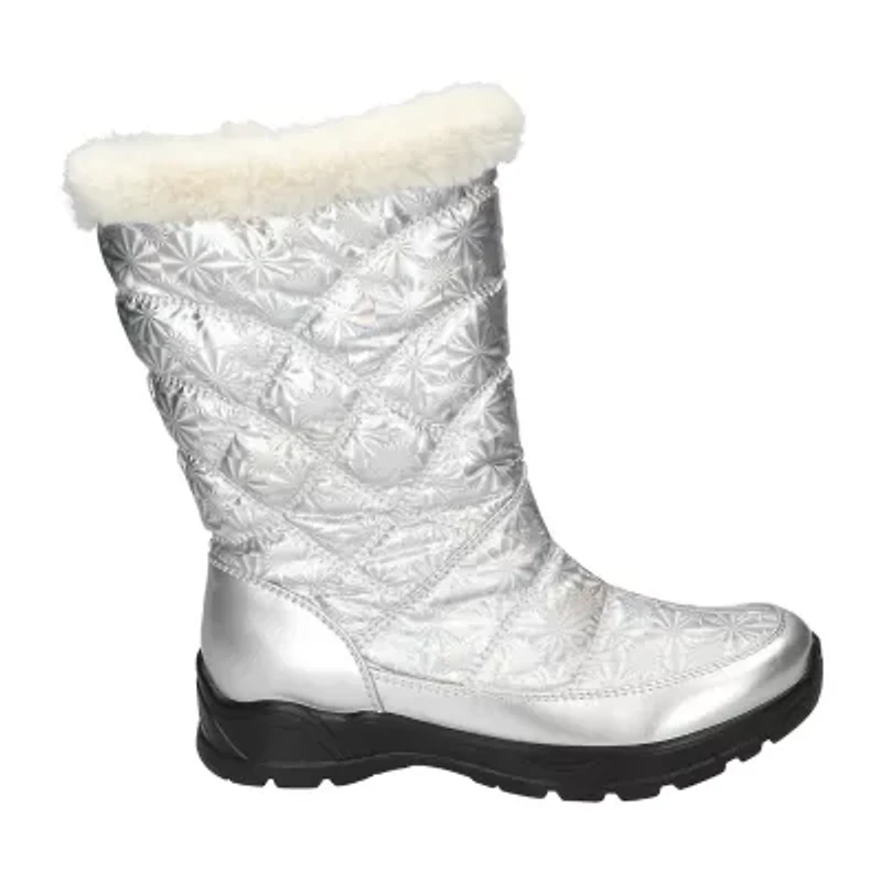 Easy Street Womens Cuddle Flat Heel Booties