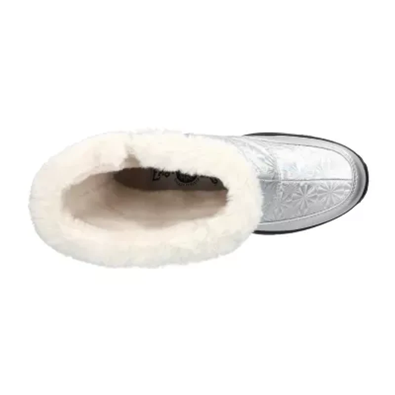 Easy Street Womens Cuddle Flat Heel Booties