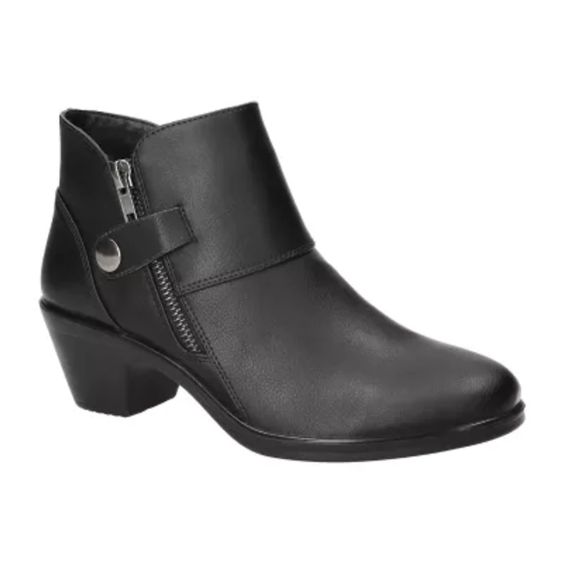 Easy Street Womens Fritzi Block Heel Booties