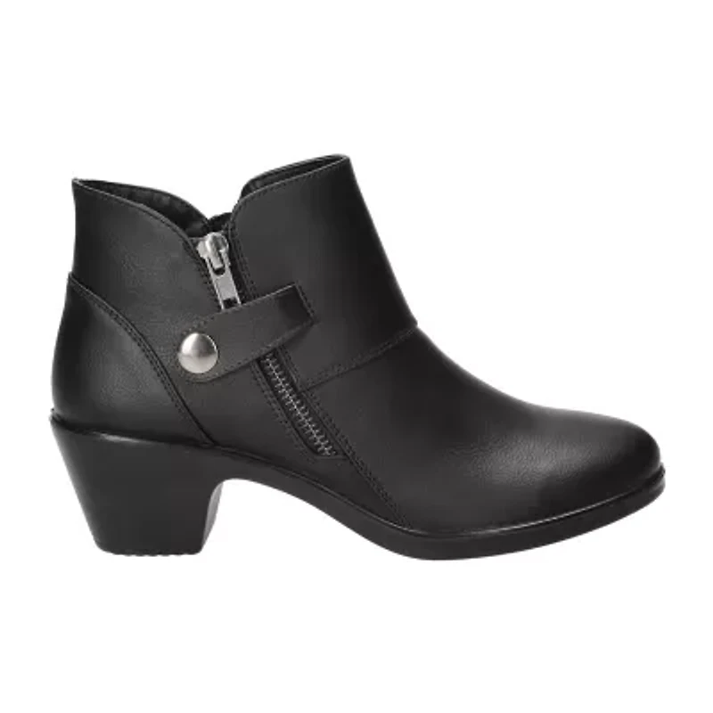 Easy Street Womens Fritzi Block Heel Booties