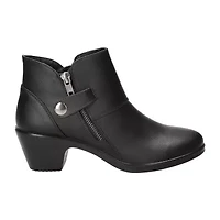 Easy Street Womens Fritzi Block Heel Booties