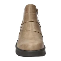 Easy Street Womens Rayleen Flat Heel Booties