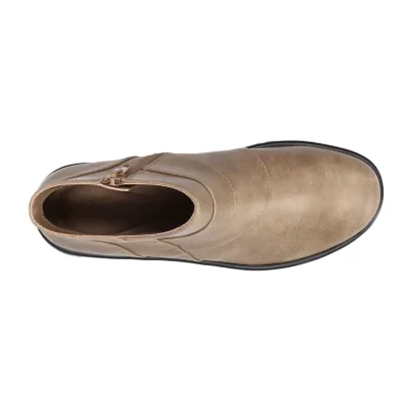 Easy Street Womens Rayleen Flat Heel Booties