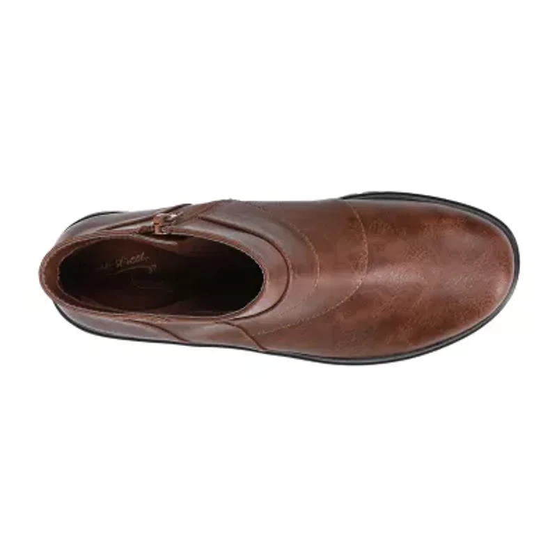 Easy Street Womens Rayleen Flat Heel Booties