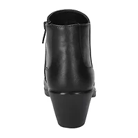 Easy Street Womens Langley Block Heel Booties