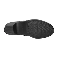 Easy Street Womens Langley Block Heel Booties