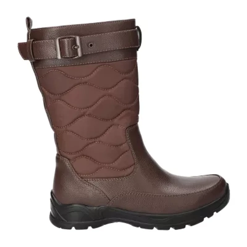 Easy Street Womens Blizzard Flat Heel Booties