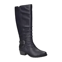 Easy Street Womens Tenille Flat Heel Riding Boots
