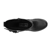 Easy Street Womens Blizzard Flat Heel Booties