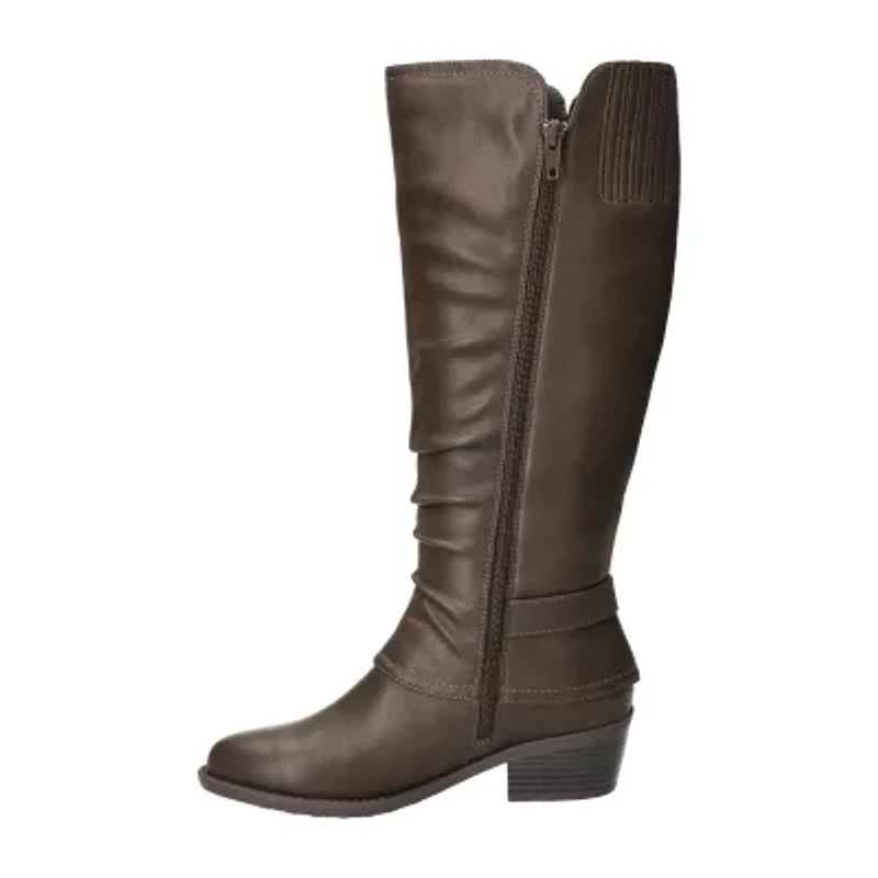 Easy Street Womens Tenille Flat Heel Riding Boots