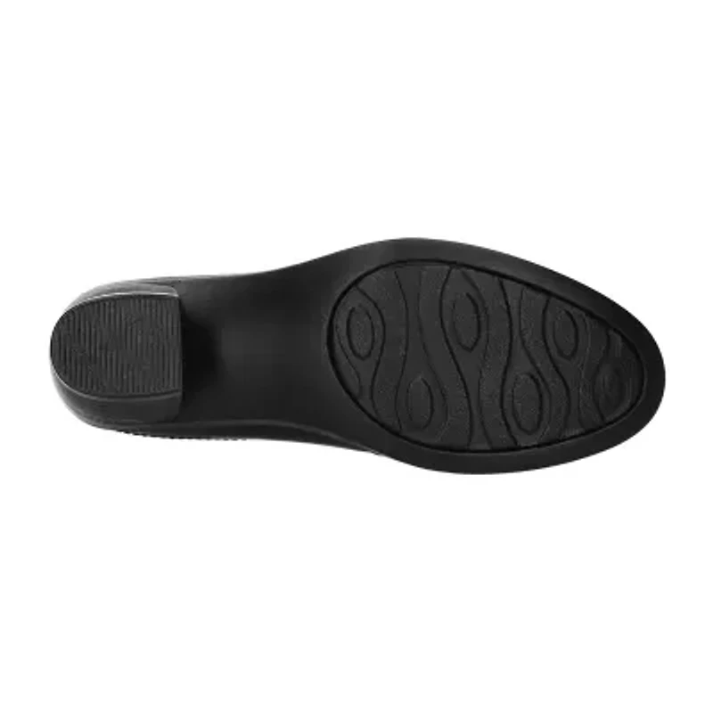 Easy Street Womens Joplin Block Heel Booties