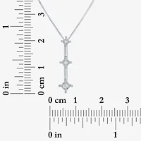 Womens Genuine White Diamond Accent 10K or Yellow Gold Pendant Necklace