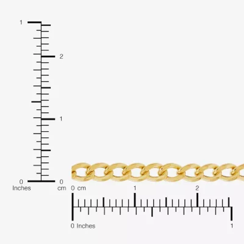 Made in Italy Womens 14K Gold 18 Inch Curb Chain Necklace