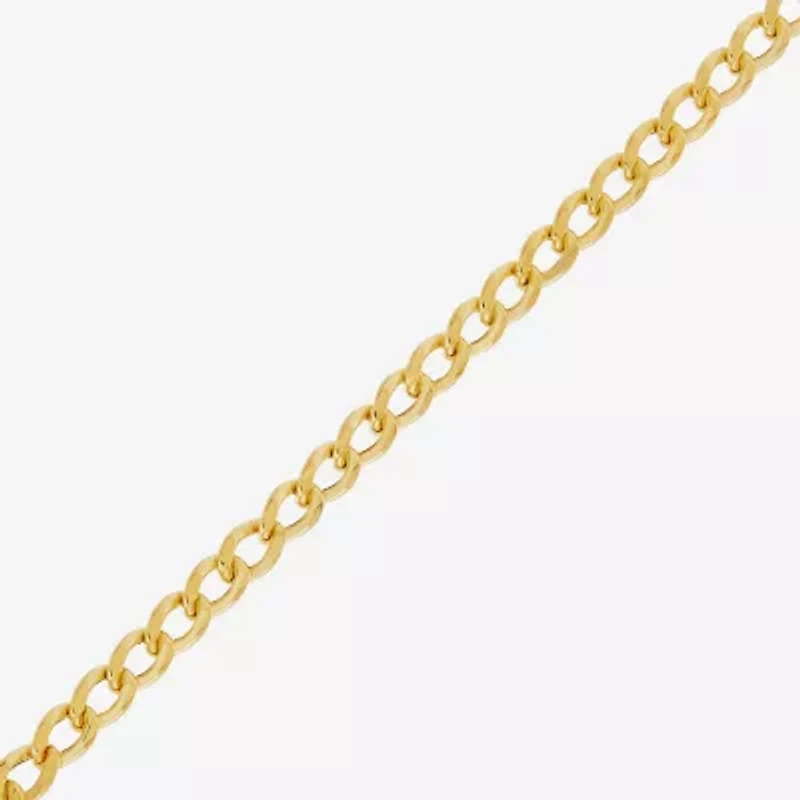 Made in Italy Womens 14K Gold 18 Inch Curb Chain Necklace