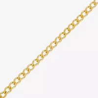 Made in Italy Womens 14K Gold 18 Inch Curb Chain Necklace