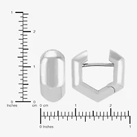 Silver Addiction Womens Sterling Silver Hoop Earrings