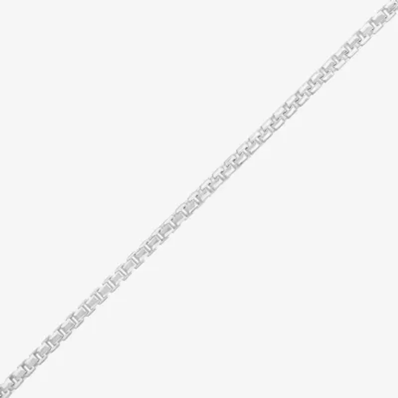 Made in Italy Sterling Silver Womens Sterling Silver 18 Inch Box Chain Necklace