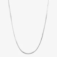 Made in Italy Womens Sterling Silver Inch Snake Chain Necklace
