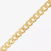 Made in Italy Mens 24K Gold Over Silver Inch Curb Chain Necklace