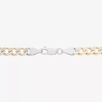 Made in Italy Mens 24K Gold Over Silver 20 Inch Curb Chain Necklace