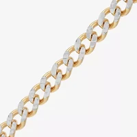 Made in Italy Mens 24K Gold Over Silver 20 Inch Curb Chain Necklace