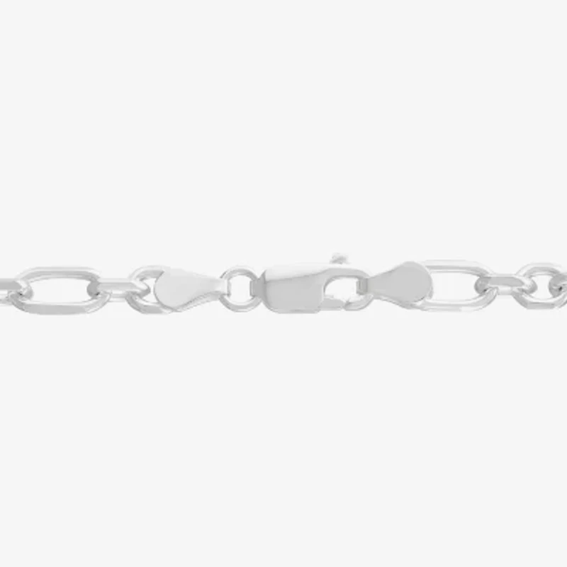 Made in Italy Womens Sterling Silver 7.5 Inch Solid Rolo Chain Bracelet