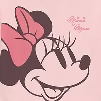 Toddler Girls Crew Neck Long Sleeve Regular Fit Minnie Mouse Graphic T-Shirt