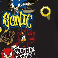 Little & Big Kid Boys Crew Neck Short Sleeve Oversized Sonic the Hedgehog Graphic T-Shirt