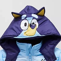 Little Boys Bluey Hooded Heavyweight Puffer Jacket