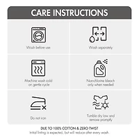 Madison Park Diagonal Ribbed 500gsm Cotton Zero Twist -pc. Quick Dry Bath Towel Set