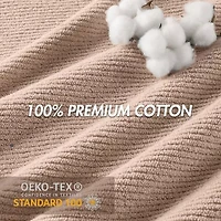 Madison Park Diagonal Ribbed 500gsm Cotton Zero Twist Quick Dry 6-pc. Bath Towel Set