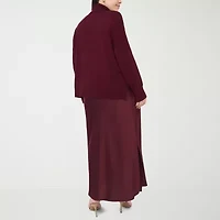 Sam And Jess Womens Plus Long Sleeve Sweater  Dress Set