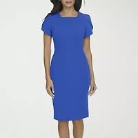 Marc New York Womens Short Sleeve Sheath Dress