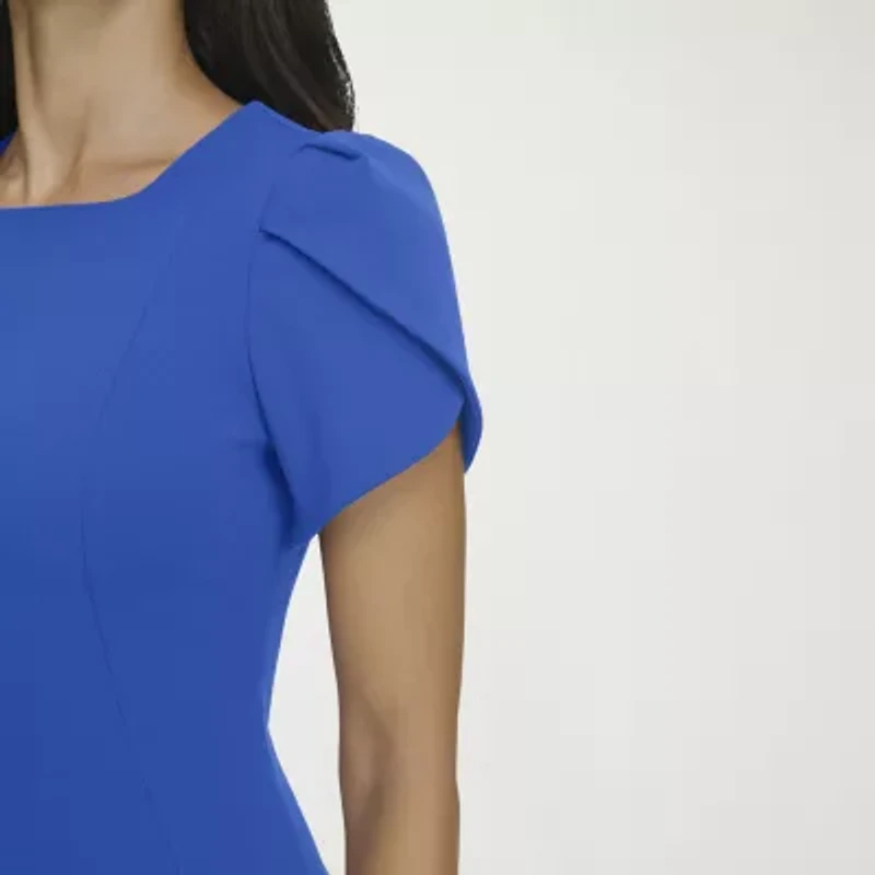 Marc New York Womens Short Sleeve Sheath Dress