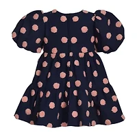 Bonnie Jean Girls Short Sleeve Balloon Babydoll Dress