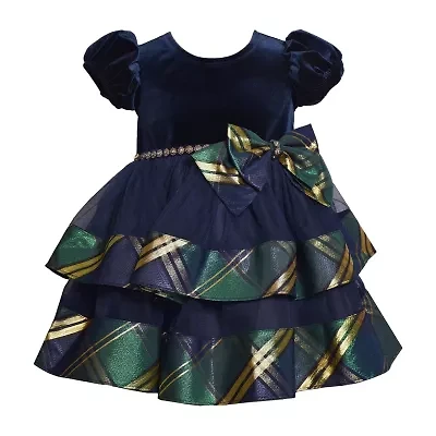 Bonnie Jean Toddler Girls Short Sleeve Puffed Babydoll Dress