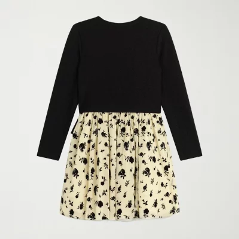 Knit Works Big Kid Girls Floral 2-pc. Dress Set