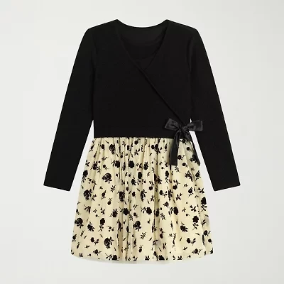 Knit Works Big Kid Girls Floral 2-pc. Dress Set