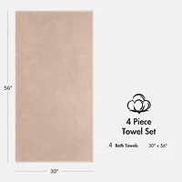 Madison Park Diagonal Ribbed 500gsm Cotton Zero Twist Quick Dry Bath Towel Set