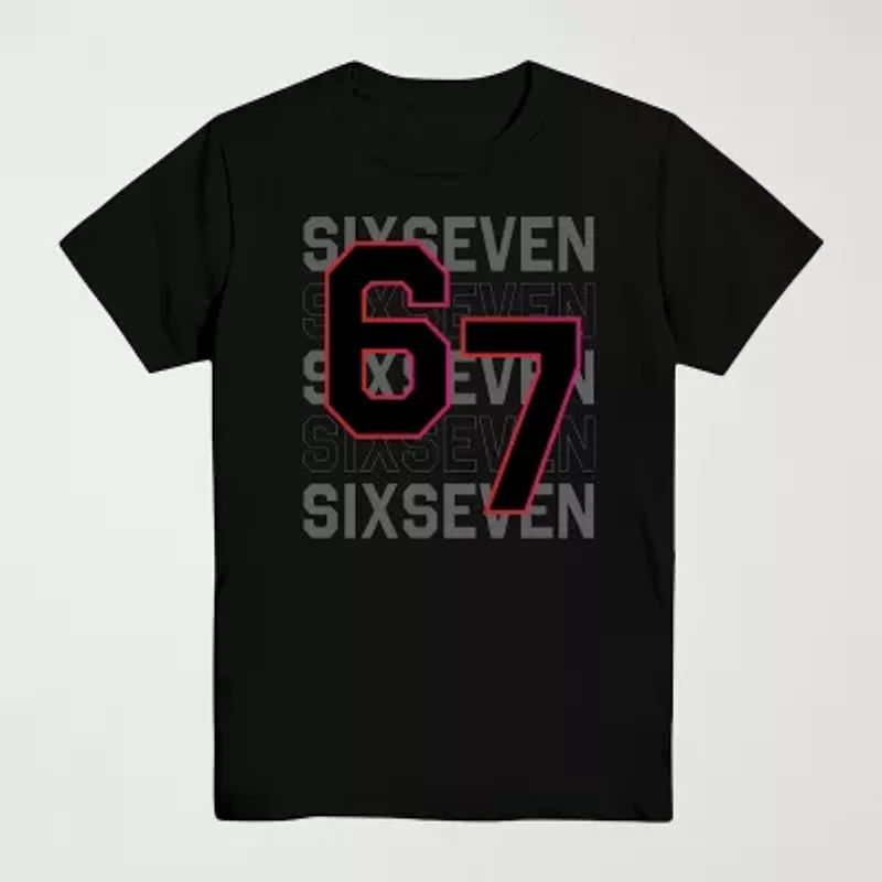 Little & Big Kid Boys Crew Neck Short Sleeve Regular Fit Graphic T-Shirt