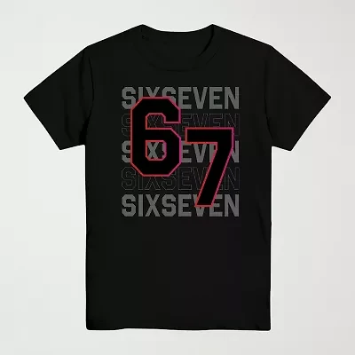 Little & Big Kid Boys Crew Neck Short Sleeve Regular Fit Graphic T-Shirt