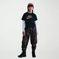 Nike Big Kid Girls Crew Neck Short Sleeve Boxy Fit Graphic T-Shirt