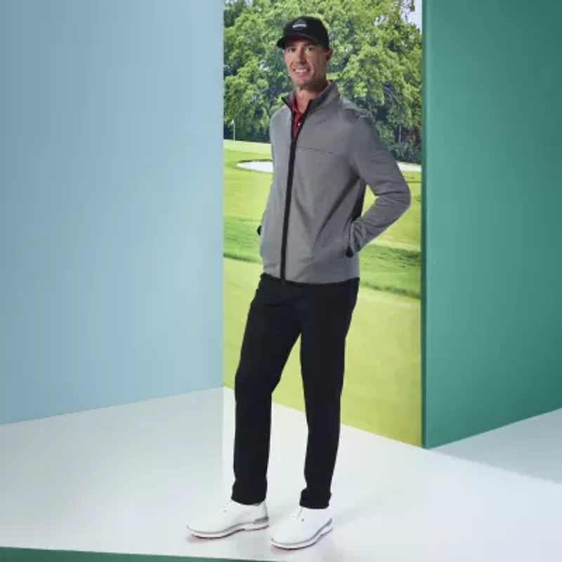 PGA TOUR Mens Regular Fit Long Sleeve Polo Shirt