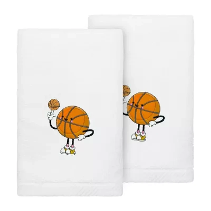 Linum Home Textiles Sports 2-pc. Embellished Hand Towel