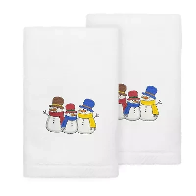 Linum Home Textiles Snowman 2-pc. Embellished Hand Towel